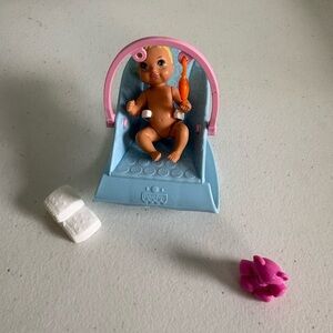 Mattel Skipper’s Babysitting Club Baby Doll with Pink and Blue Accessories